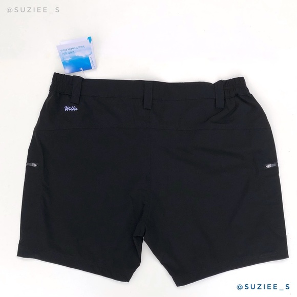 Willit Black Cargo Hiking Shorts Pockets 6” XL NWT - Picture 9 of 15